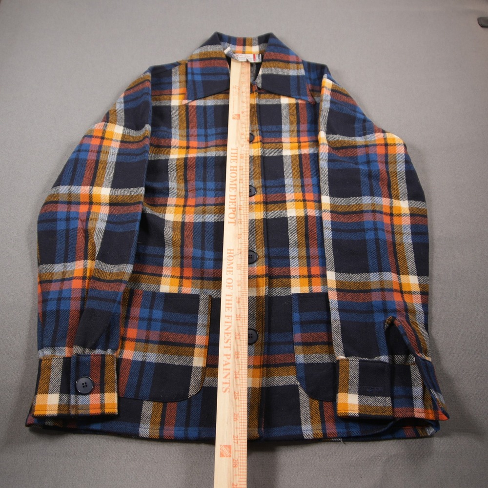 Vintage Pendleton Knockabouts Plaid Wool Women Shirt Jacket Coat M Western Cabin - Picture 6 of 15